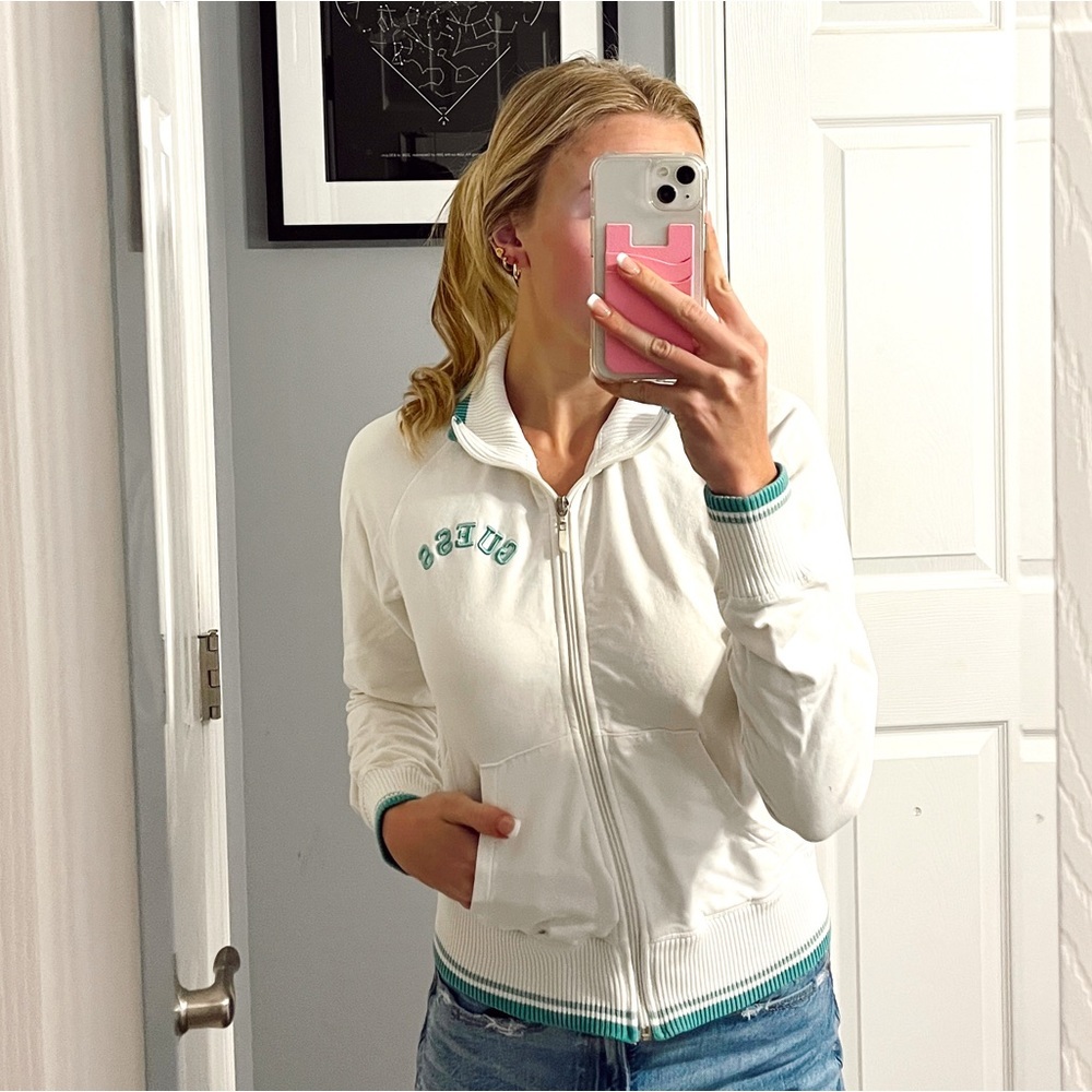GUESS Y2K Zip Up Track Jacket Sweatshirt